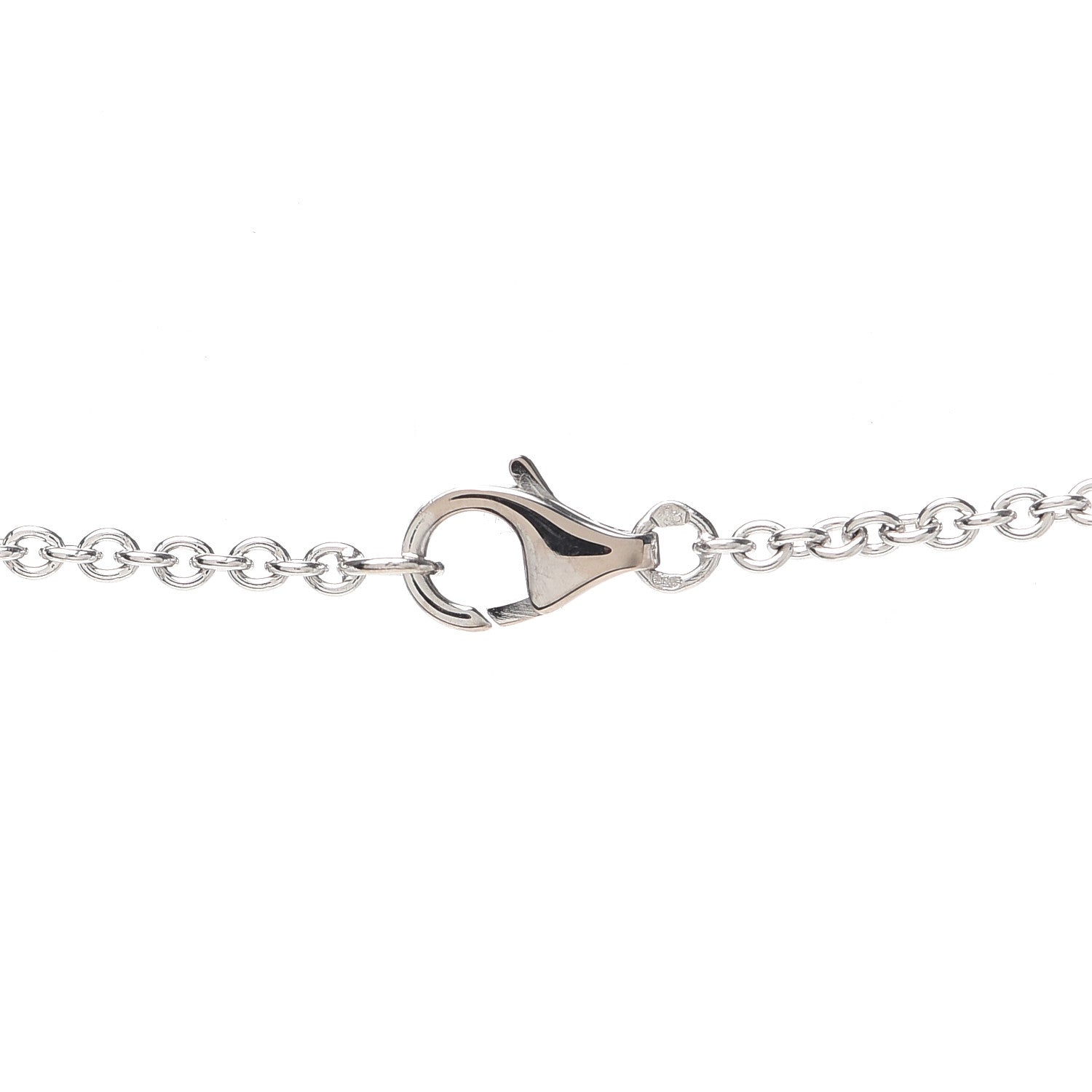 Cartier 18K White Gold Interlocking LOVE Necklace 4 of 4