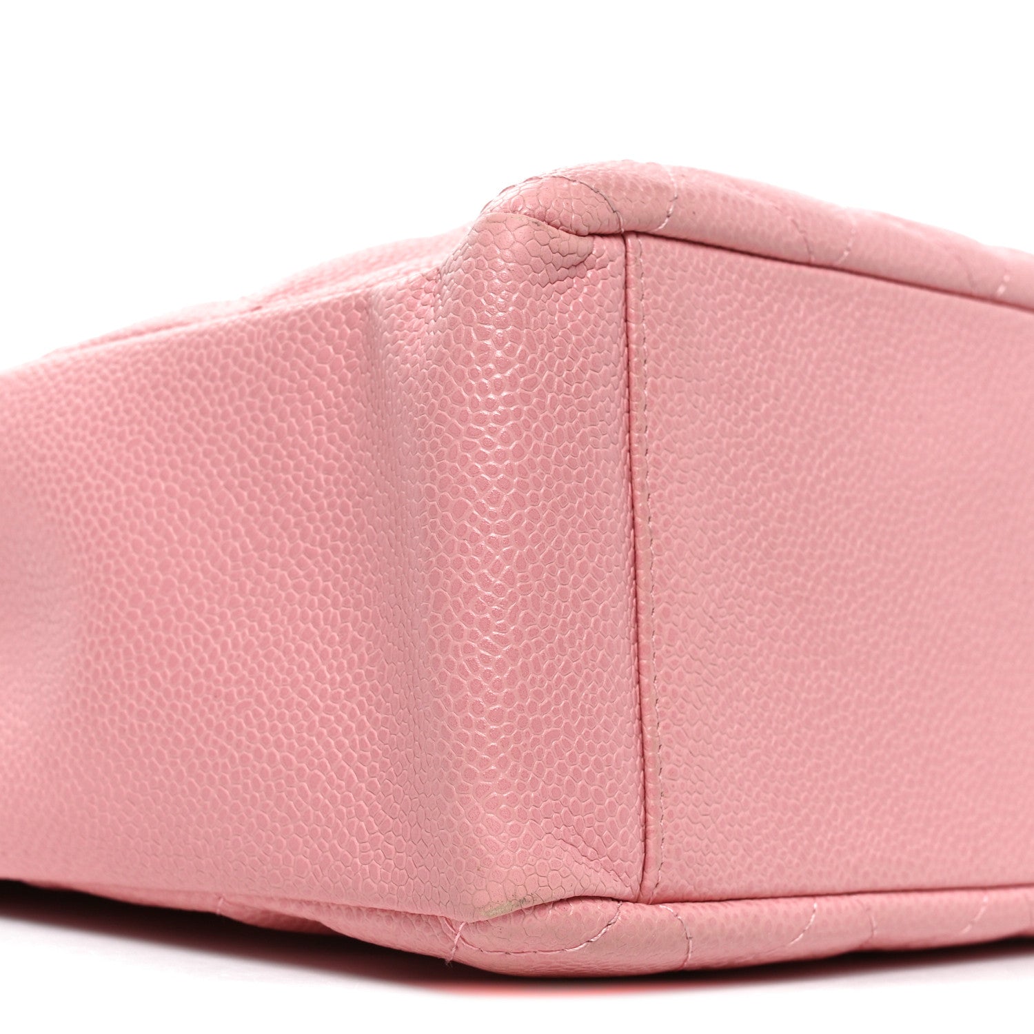 Chanel Caviar Quilted Petit Shopping Tote PST Pink 9 of 10
