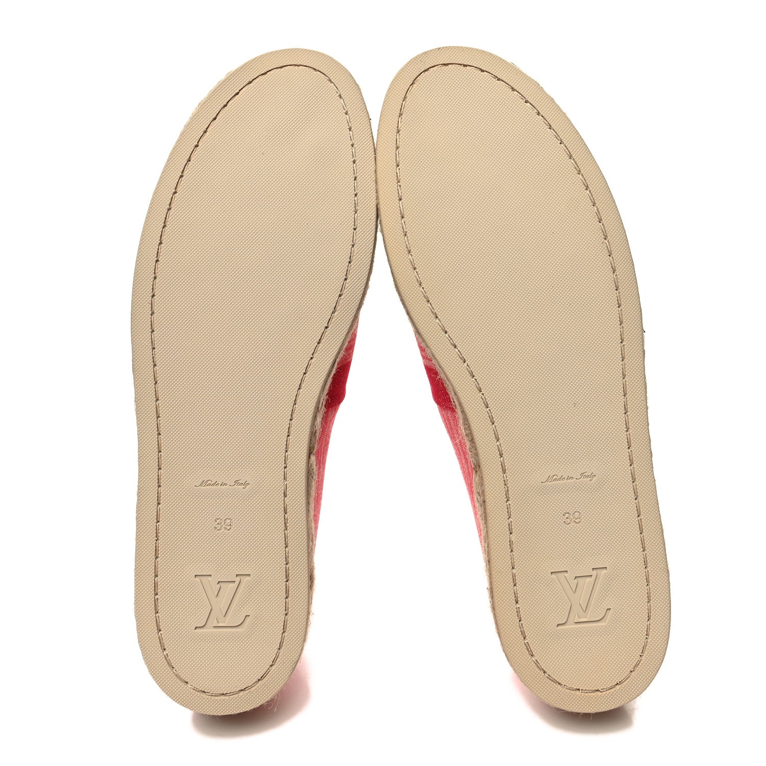 Louis Vuitton Canvas Blue Shore Espadrille Flats 39 Corail 5 of 9