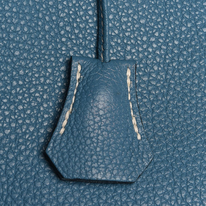 Hermes Togo Birkin 30 Blue Jean 32 of 35