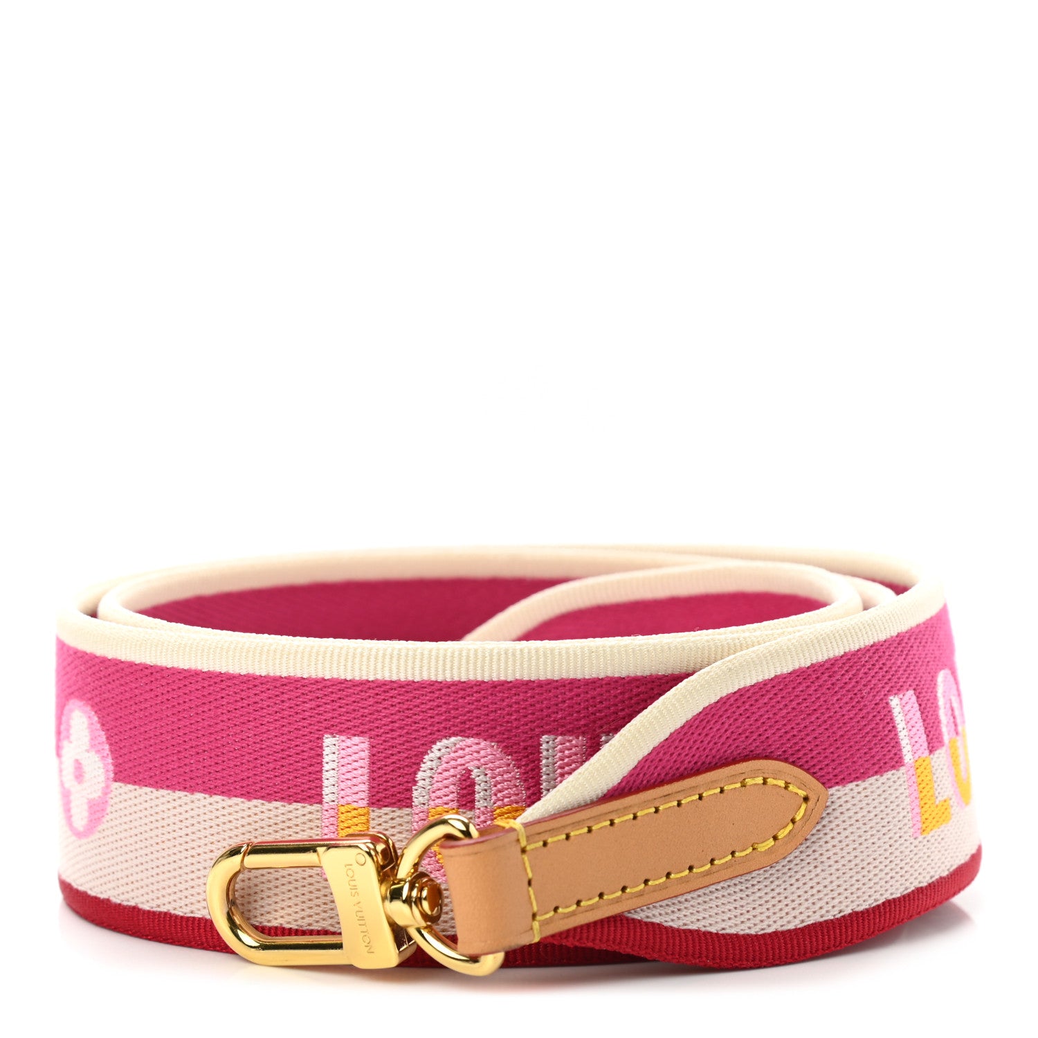Louis Vuitton Jacquard Speedy Bandouliere 20 Shoulder Strap Fuchsia 1 of 4