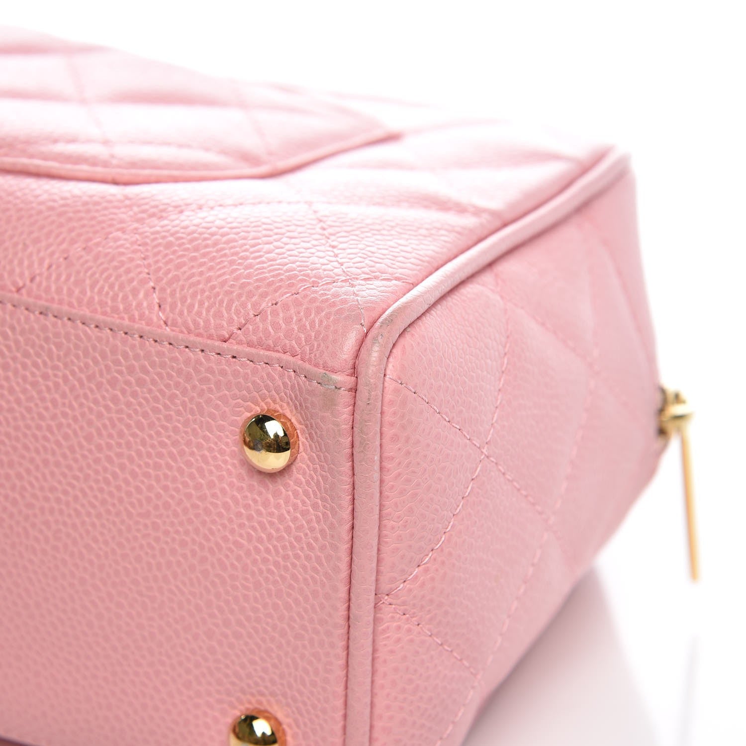 Chanel Caviar Quilted Small Bowler Pink 10 of 12