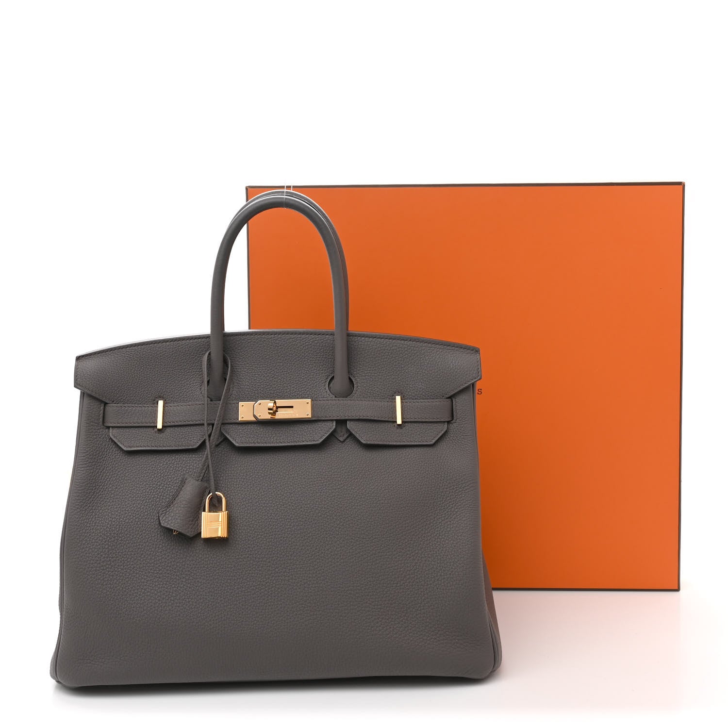 Hermes Togo Birkin 35 Etain 13 of 13
