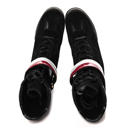 Louis Vuitton Suede Calfskin Laureate Platform Desert Boots 36 Black 2 of 8