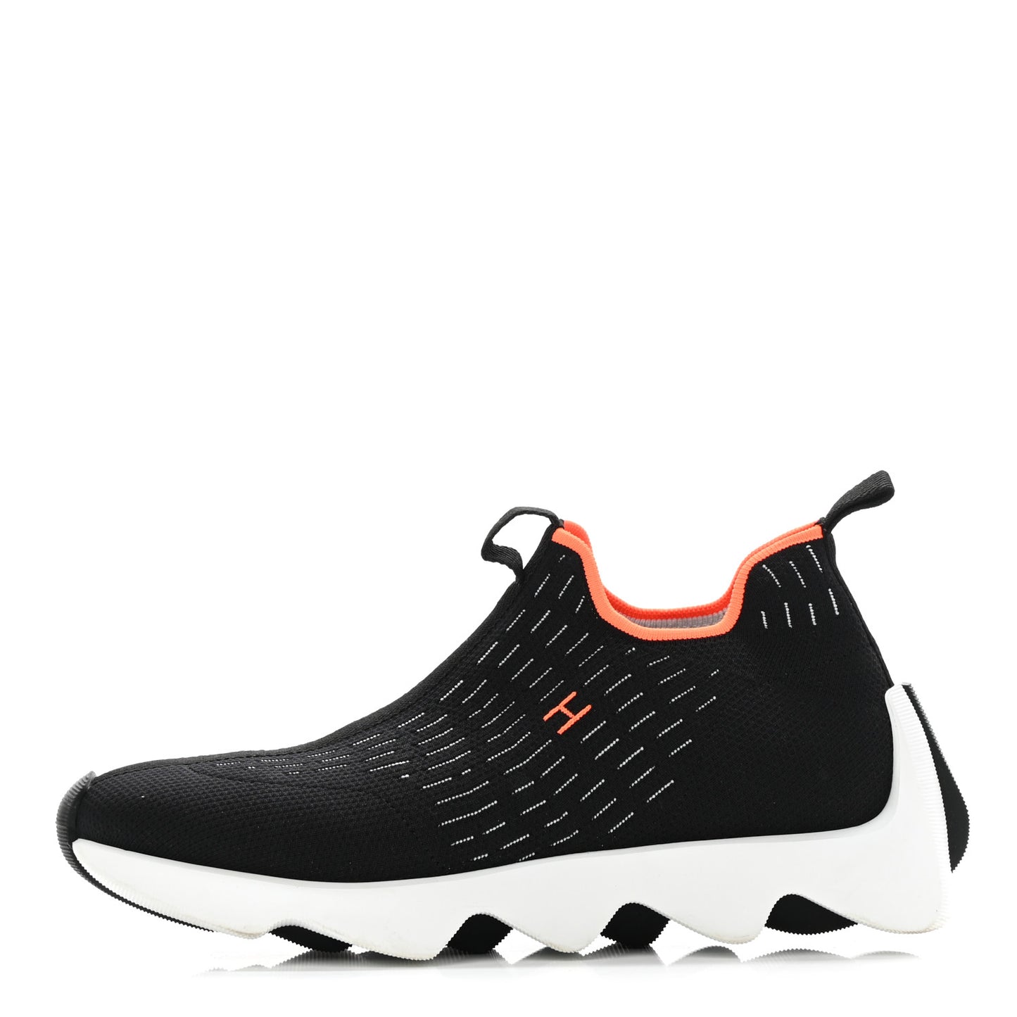 Technical Canvas Goatskin Womens Eclair Sneakers 39 Black