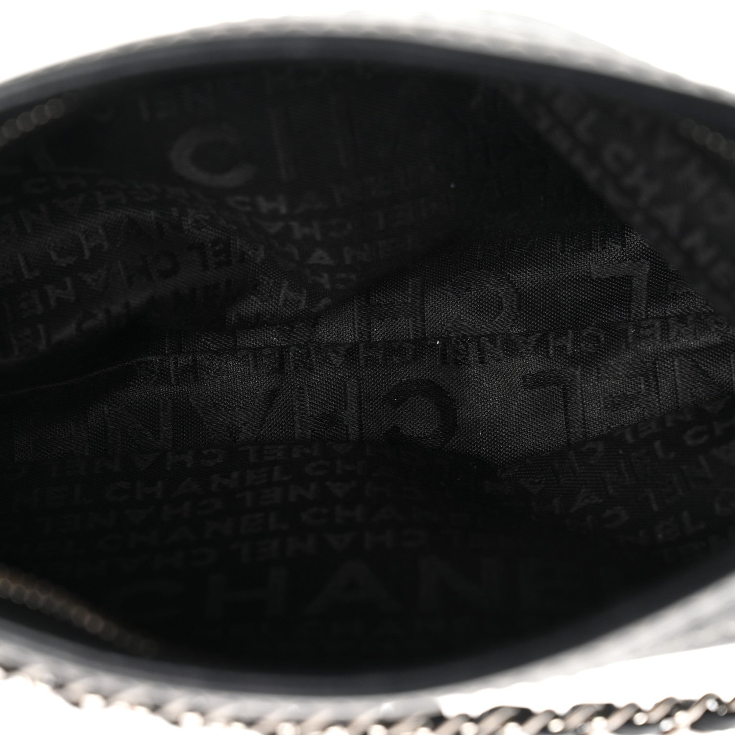 Chanel Lambskin Lax Pochette Black 5 of 10