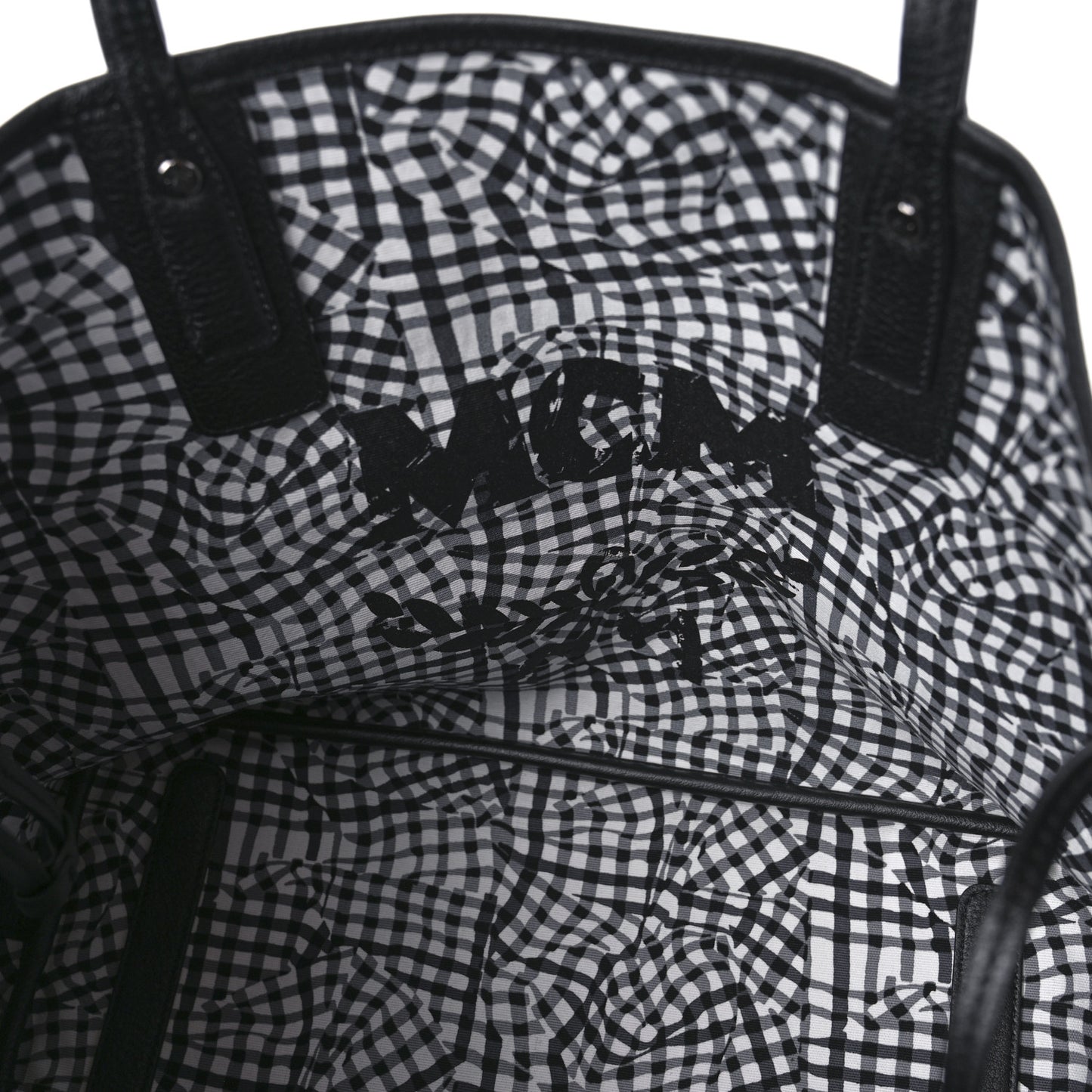 Visetos Medium Reversible Shopper Tote Black