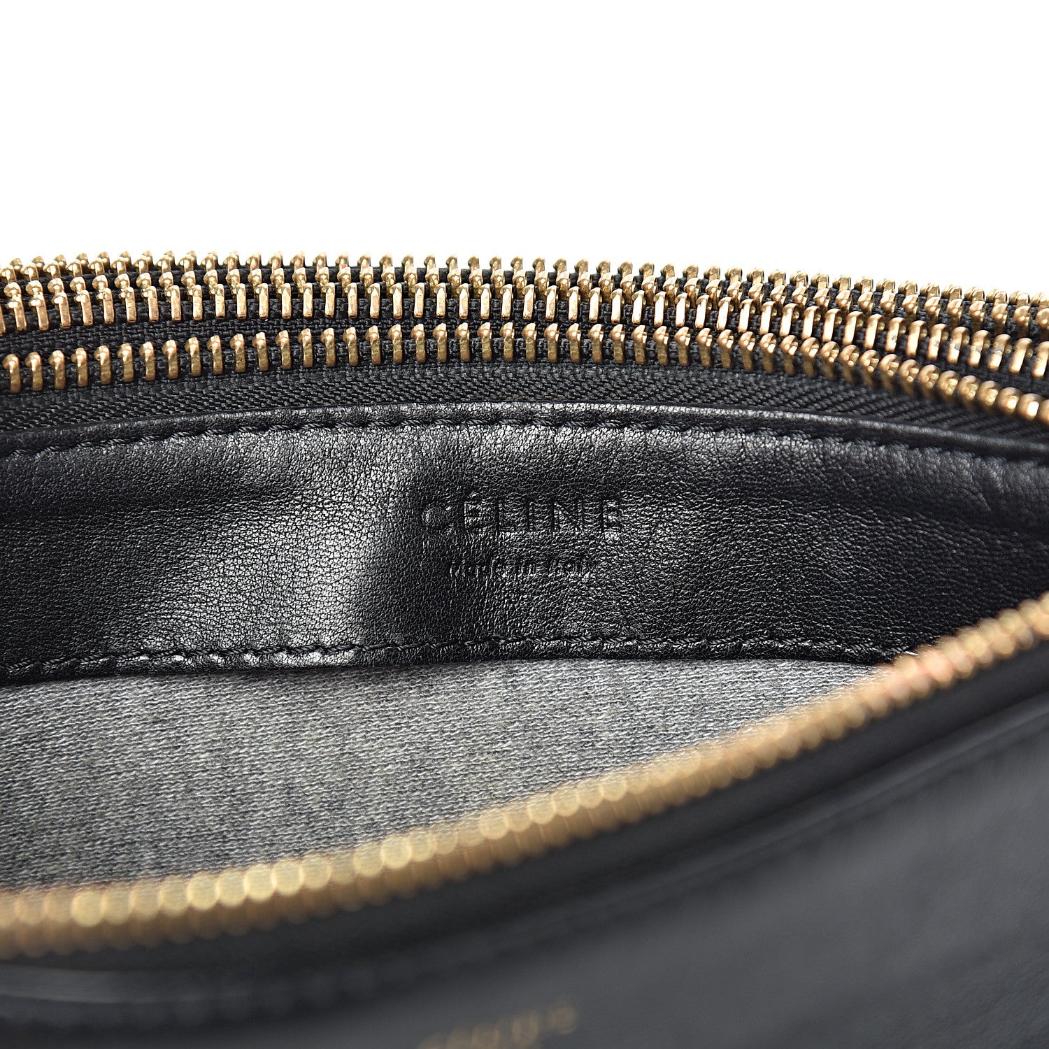 Celine Lambskin Small Trio Crossbody Bag Black 7 of 15