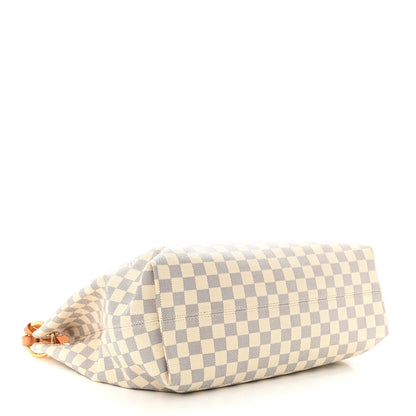 Louis Vuitton Damier Azur Graceful MM Rose Ballerine 4 of 9