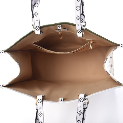 Louis Vuitton Monogram Giant Onthego GM Kaki Beige 9 of 12