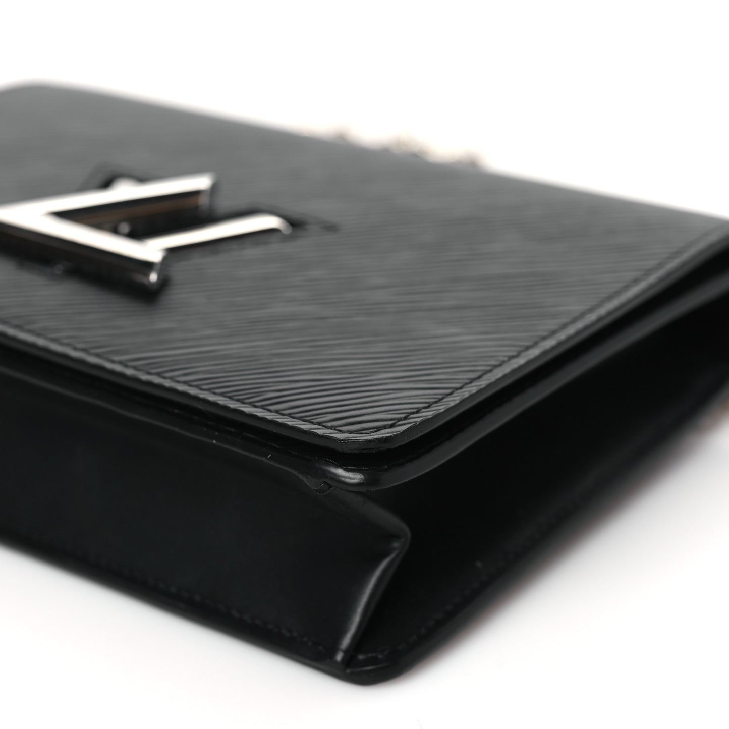 Epi Twist Belt Chain Wallet Black