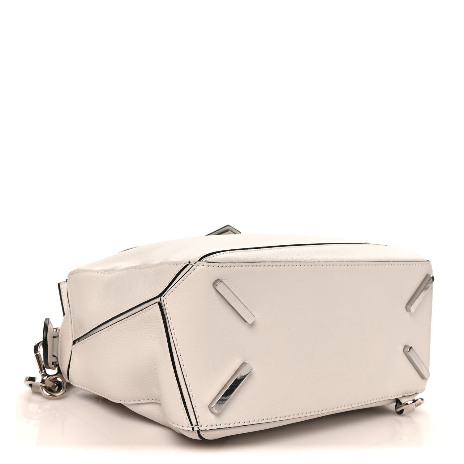 Loewe Calfskin Small Puzzle Bag White 4 of 9