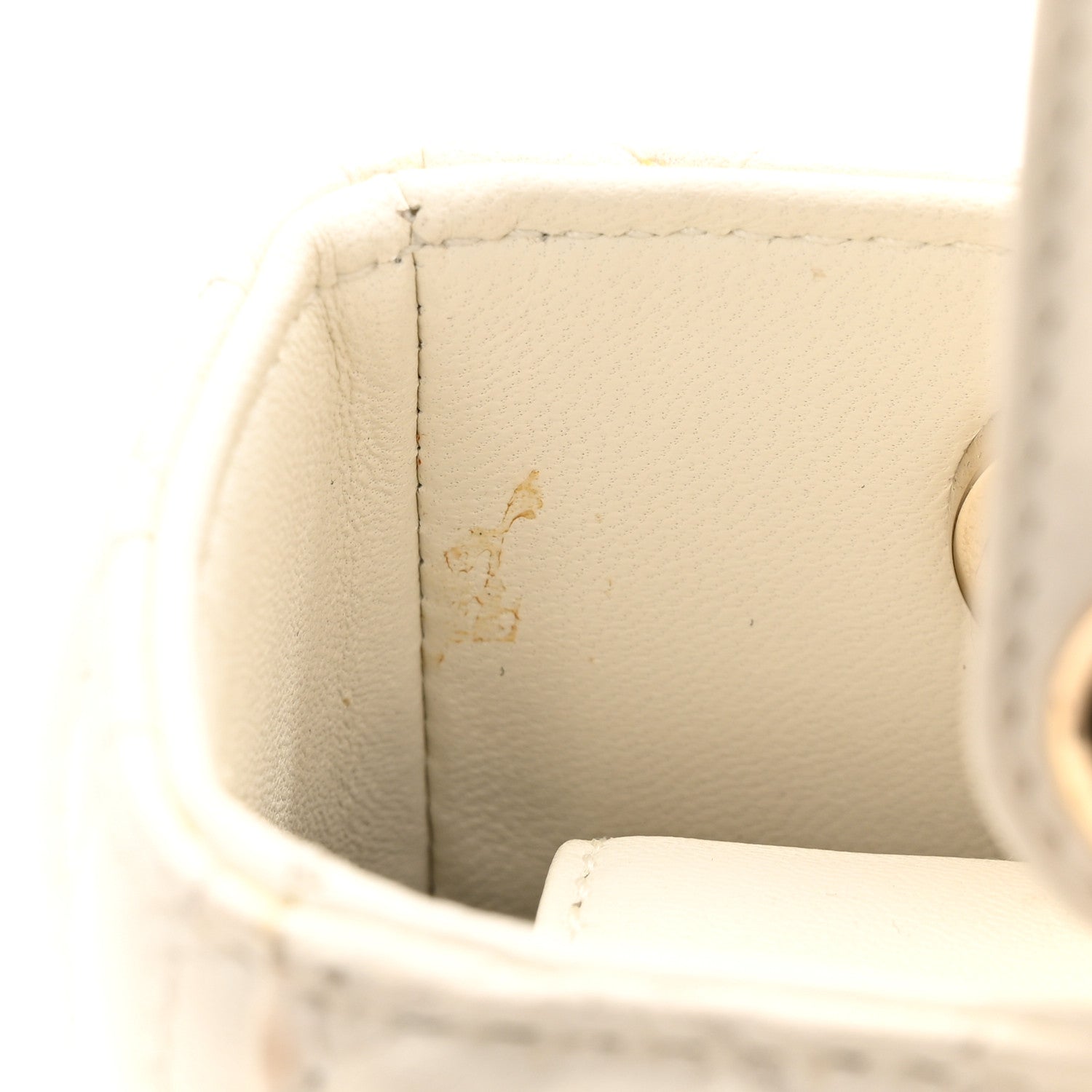 Christian Dior Lambskin Cannage Small My ABCDior Lady Dior White 11 of 15