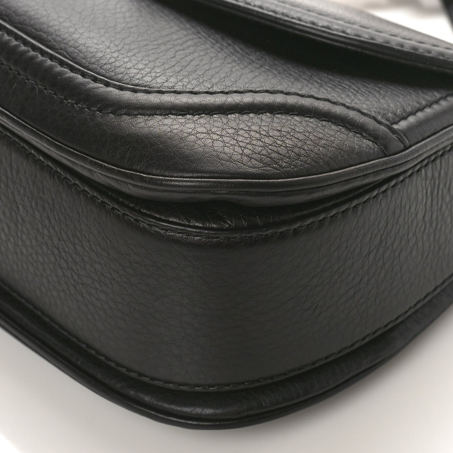 Calfskin Medium New Bamboo Top Handle Bag Black