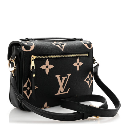 Louis Vuitton Empreinte Monogram Giant Pochette Metis Black Beige 3 of 9