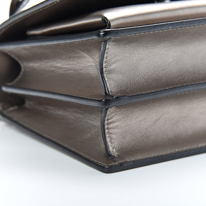 Saint Laurent Metallic Calfskin Small Monogram Sunset Piombo 8 of 9