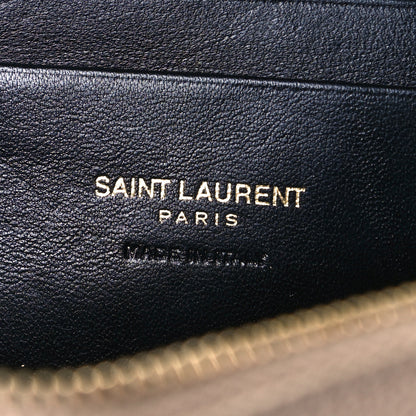Saint Laurent Grain De Poudre Matelasse Monogram Mini Lou Camera Bag Dark Beige 6 of 7