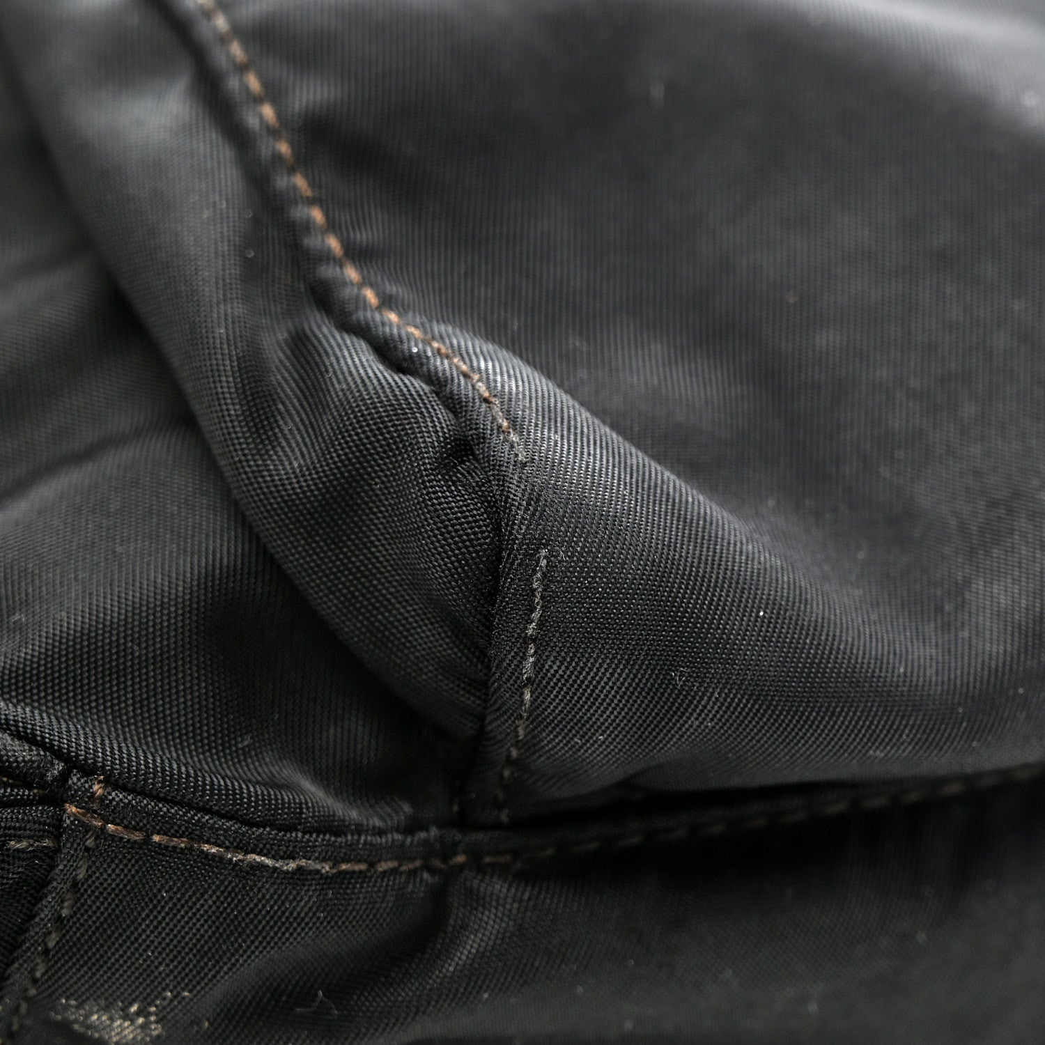 Prada Tessuto Nylon Saffiano Small Vela Messenger Black 11 of 16