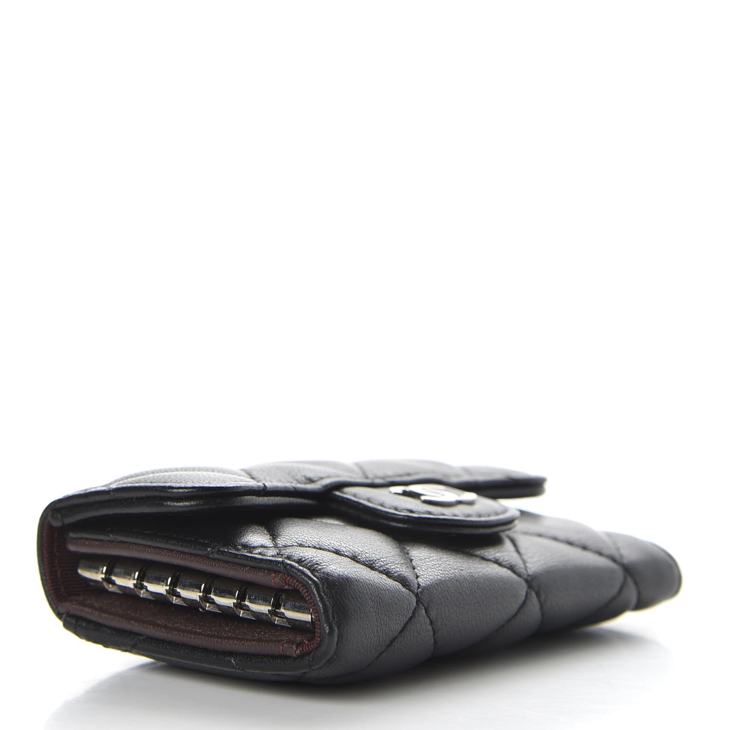 Chanel Lambskin Quilted 6 Key Holder Black 4 of 8