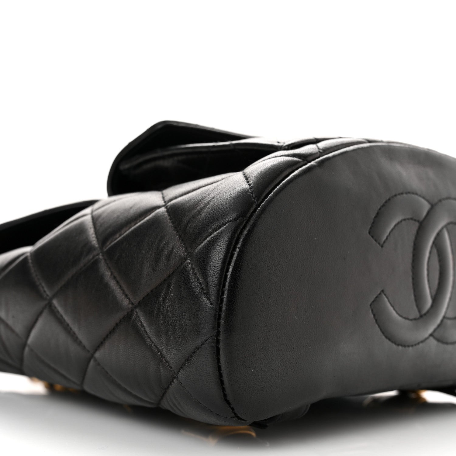 Chanel Lambskin Quilted Backpack Black 8 of 10