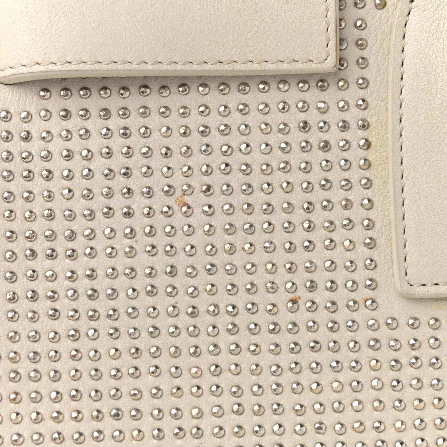 Saint Laurent Calfskin Studded Small Sac De Jour White 12 of 20