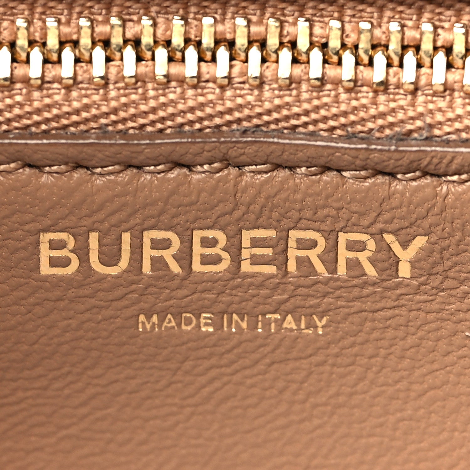 Burberry Calfskin Small TB Envelope Clutch Bag Malt Brown 6 of 10
