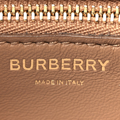 Burberry Calfskin Small TB Envelope Clutch Bag Malt Brown 6 of 10