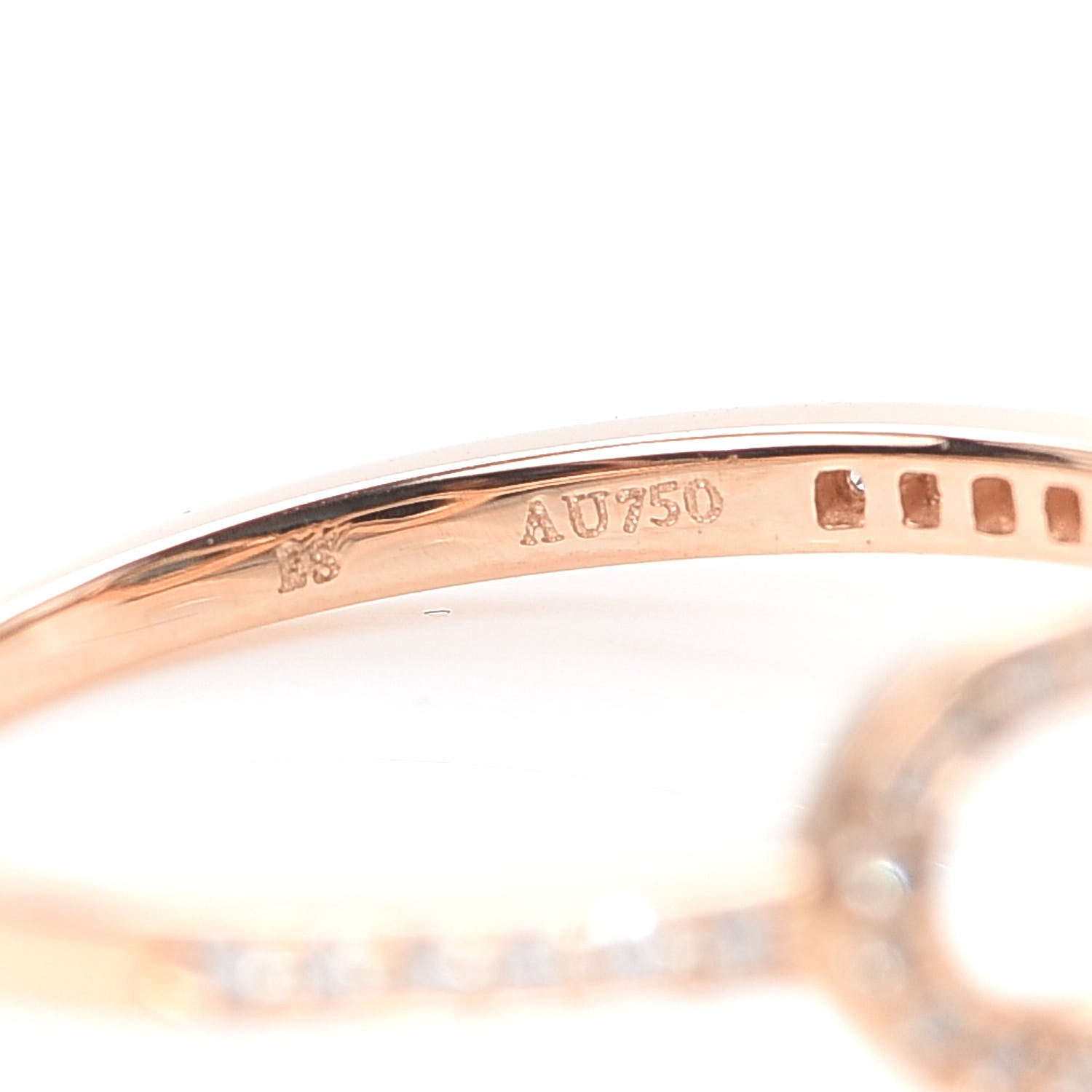 Tiffany 18K Rose Gold Diamond Infinity Ring 52 6 4 of 6
