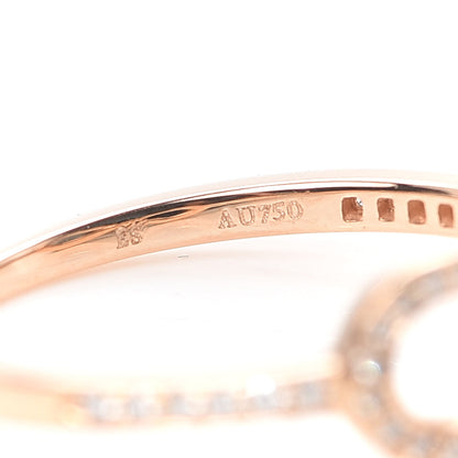 Tiffany 18K Rose Gold Diamond Infinity Ring 52 6 4 of 6