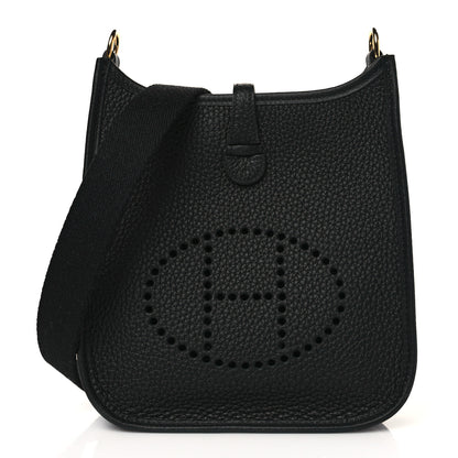 Hermes Taurillon Clemence Evelyne TPM Black 1 of 10