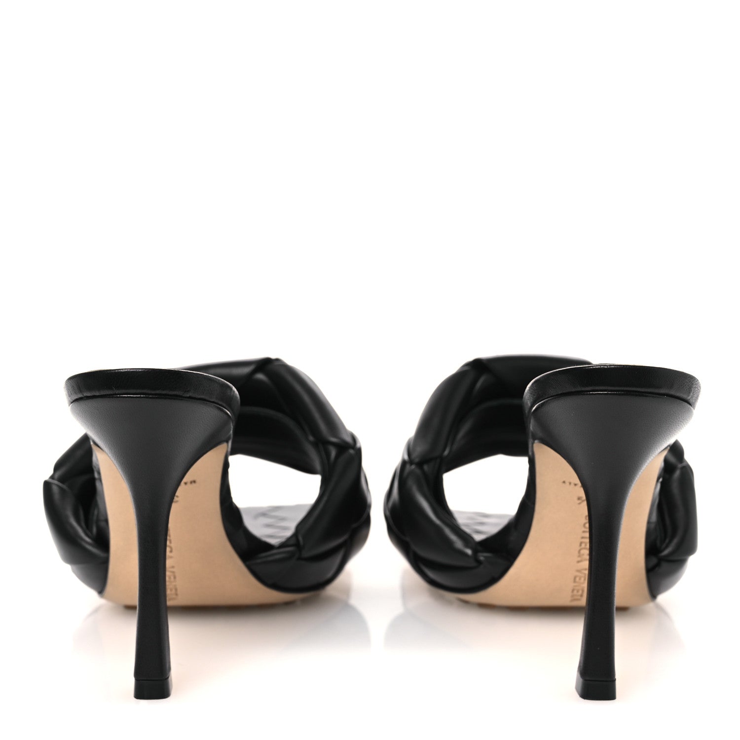 Bottega Veneta Nappa Maxi Intrecciato Lido Mule Sandals 37.5 Black 6 of 9