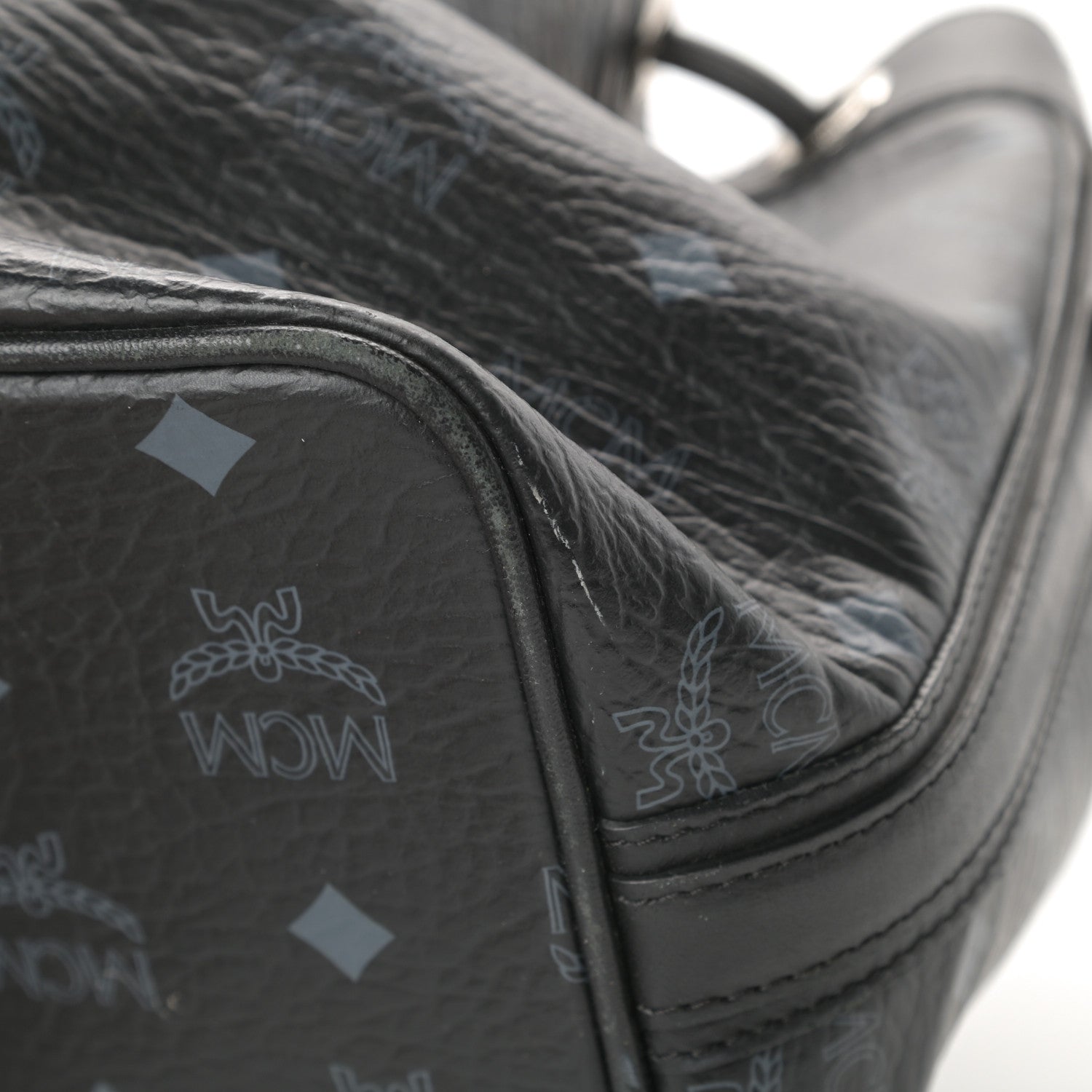 MCM Visetos Essential Drawstring Bucket Bag Black 14 of 14