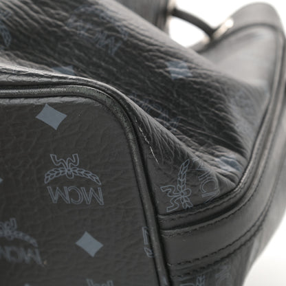 MCM Visetos Essential Drawstring Bucket Bag Black 14 of 14