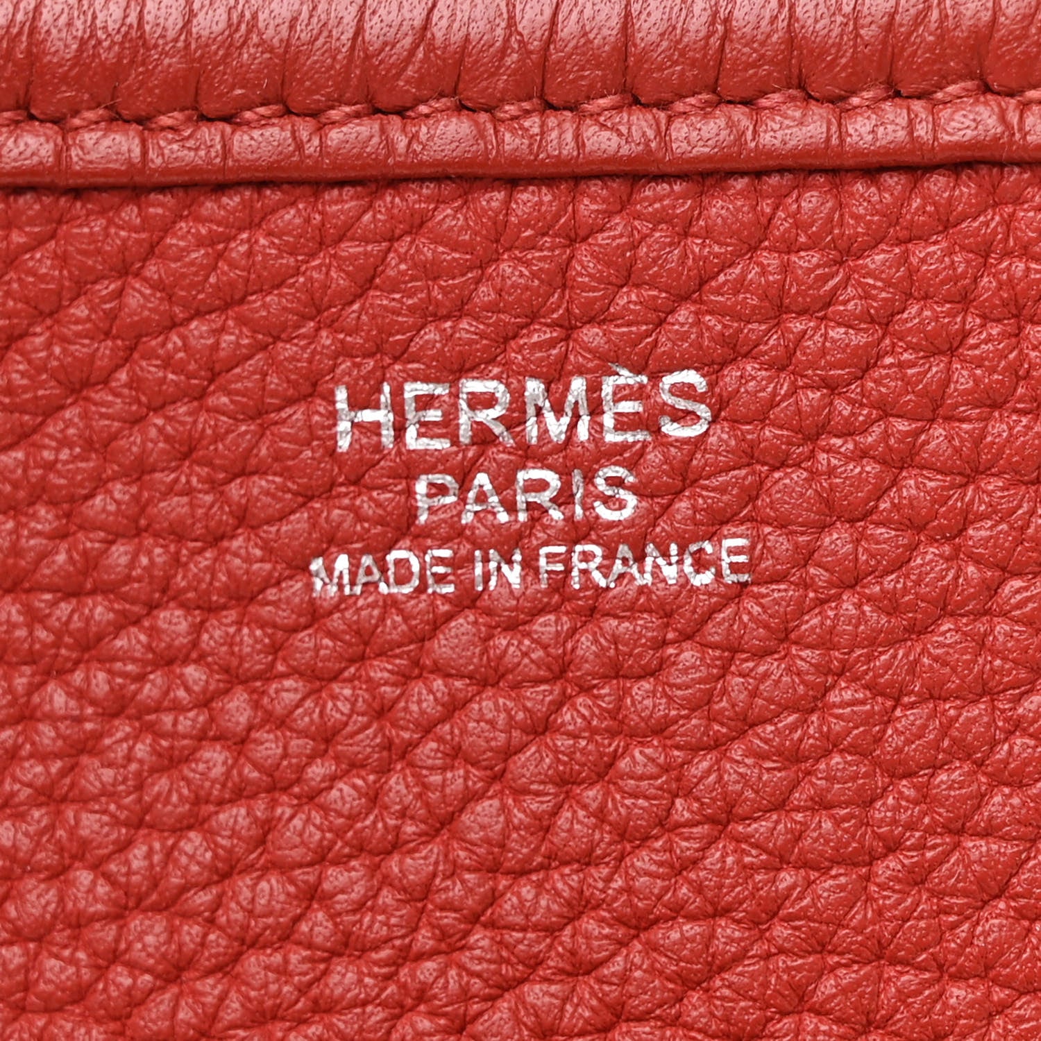 Hermes Taurillon Clemence Evelyne GM Rouge 6 of 11