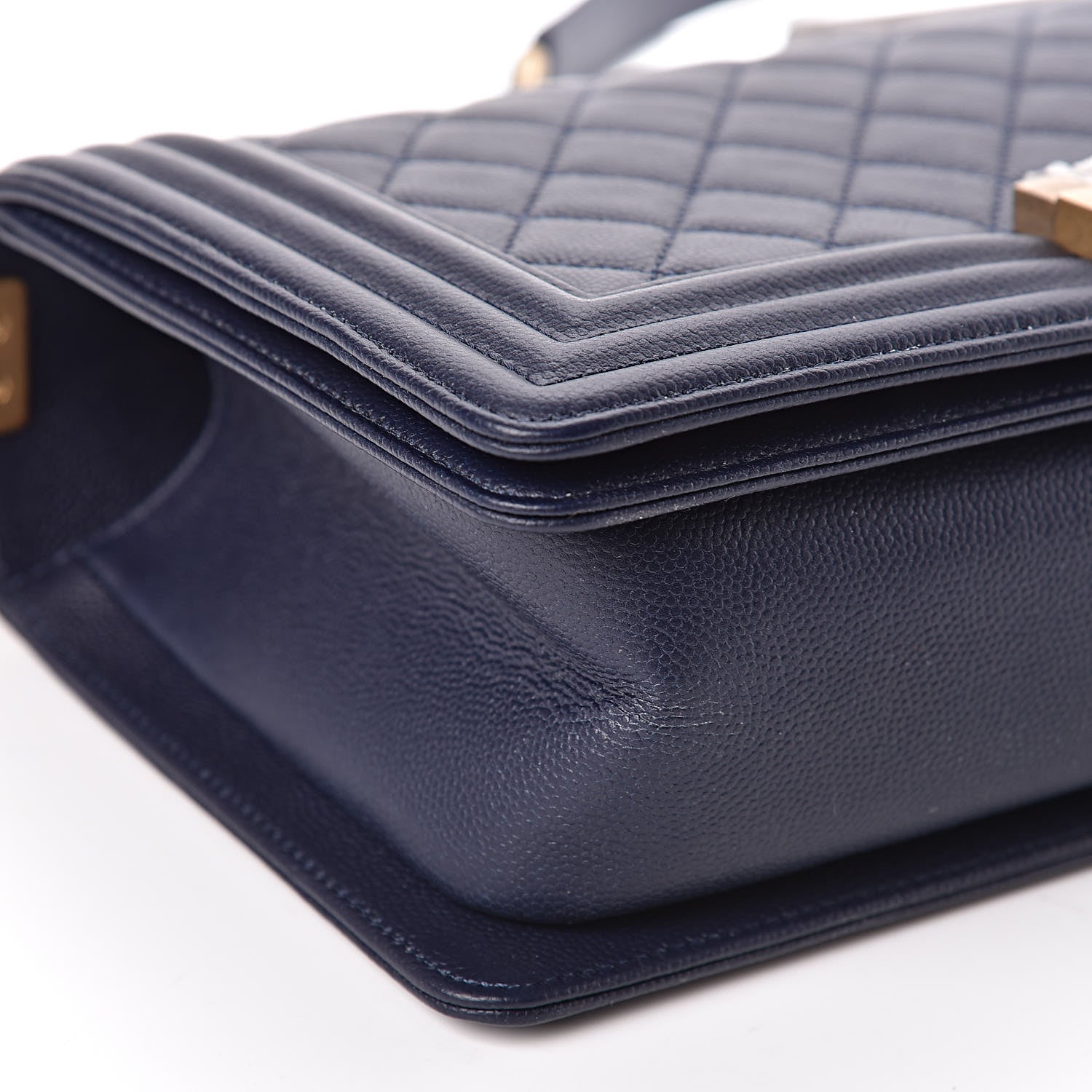 Chanel Caviar Quilted Medium Boy Flap Navy 8 of 11