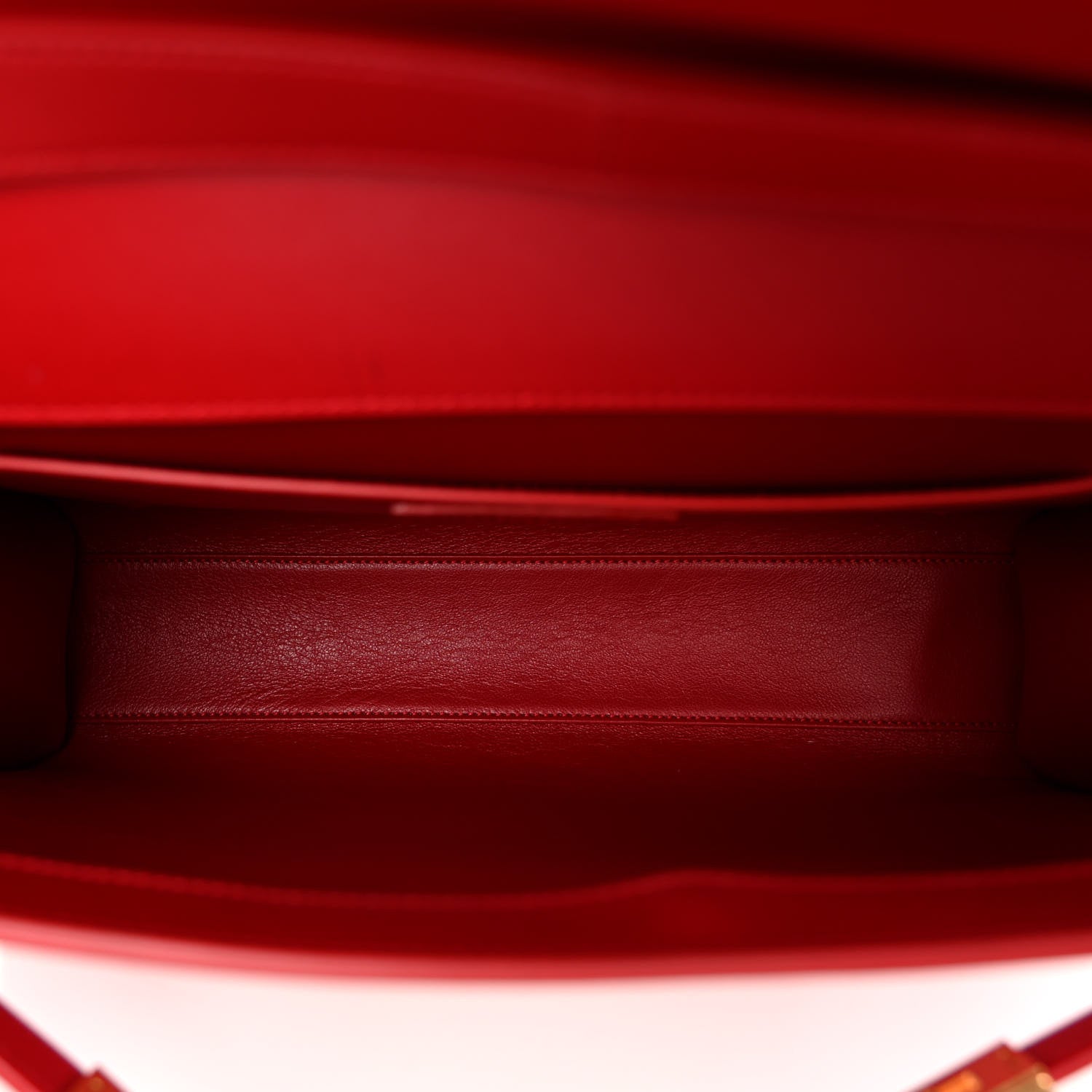 Saint Laurent Smooth Calfskin Manhattan Shoulder Bag Rouge Eros 5 of 10