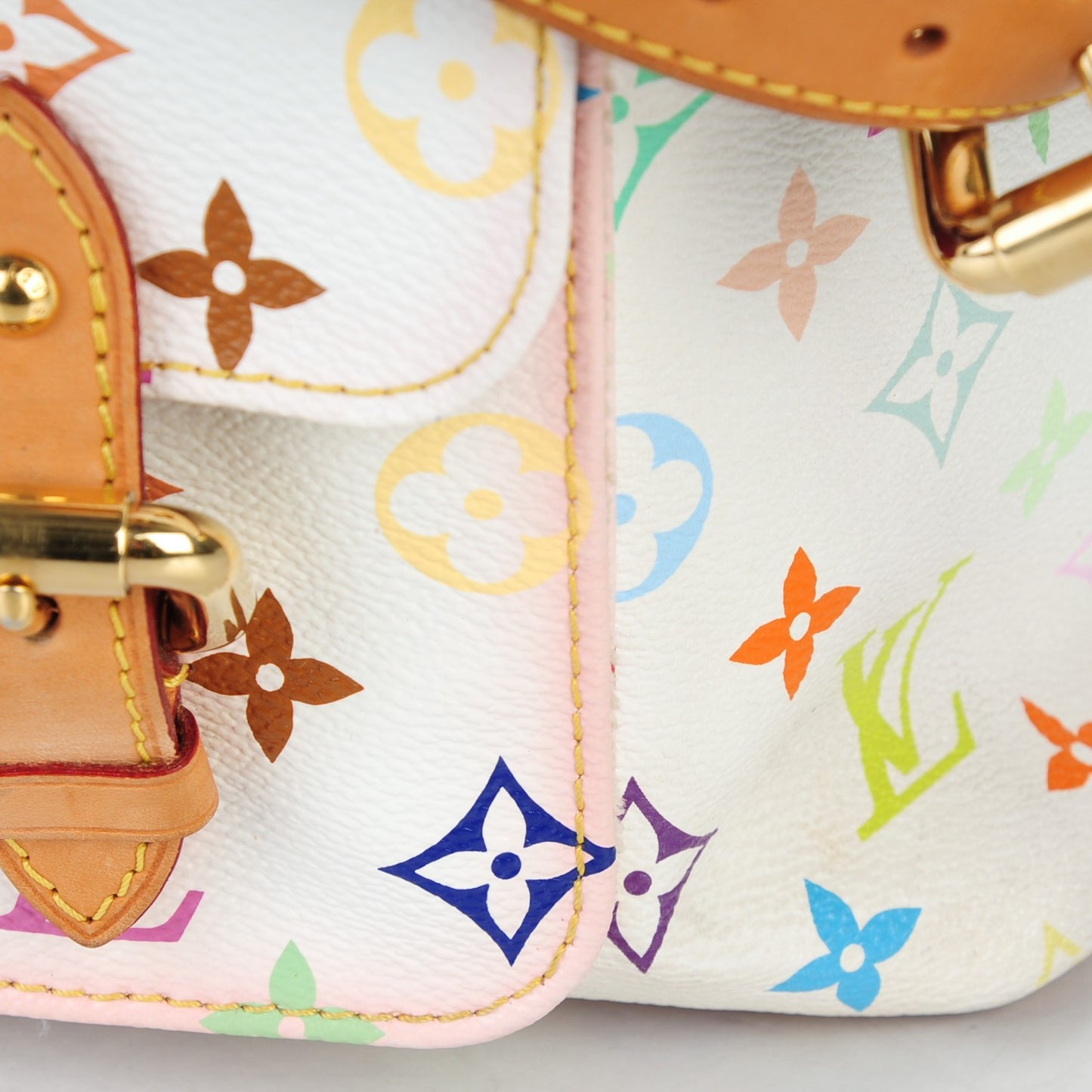 Monogram Multicolor Petit Noe White