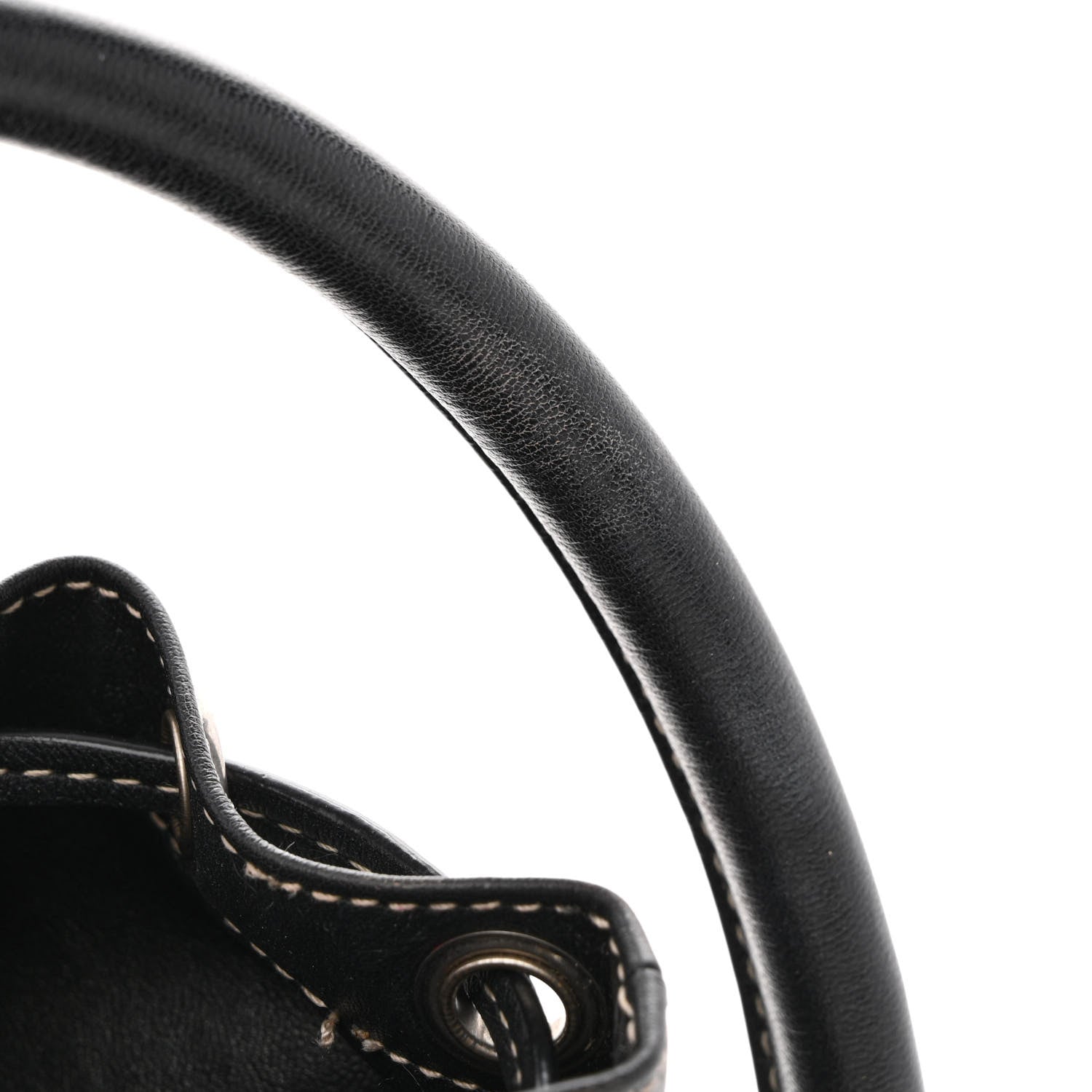Saint Laurent Smooth Calfskin Studded Small Bahia Drawstring Bucket Bag Black Multicolor 14 of 16