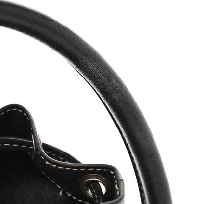 Saint Laurent Smooth Calfskin Studded Small Bahia Drawstring Bucket Bag Black Multicolor 14 of 16