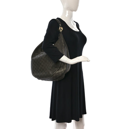 Gucci Guccissima Large GG Twins Hobo Olive Green 2 of 19