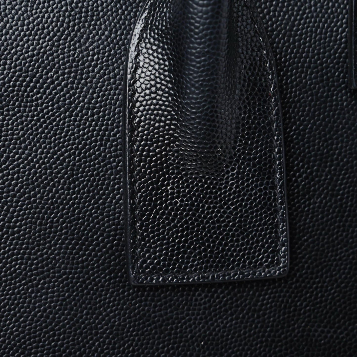 Grained Calfskin Small Sac De Jour Black