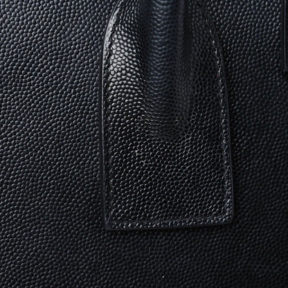 Saint Laurent Grained Calfskin Small Sac De Jour Black 19 of 28