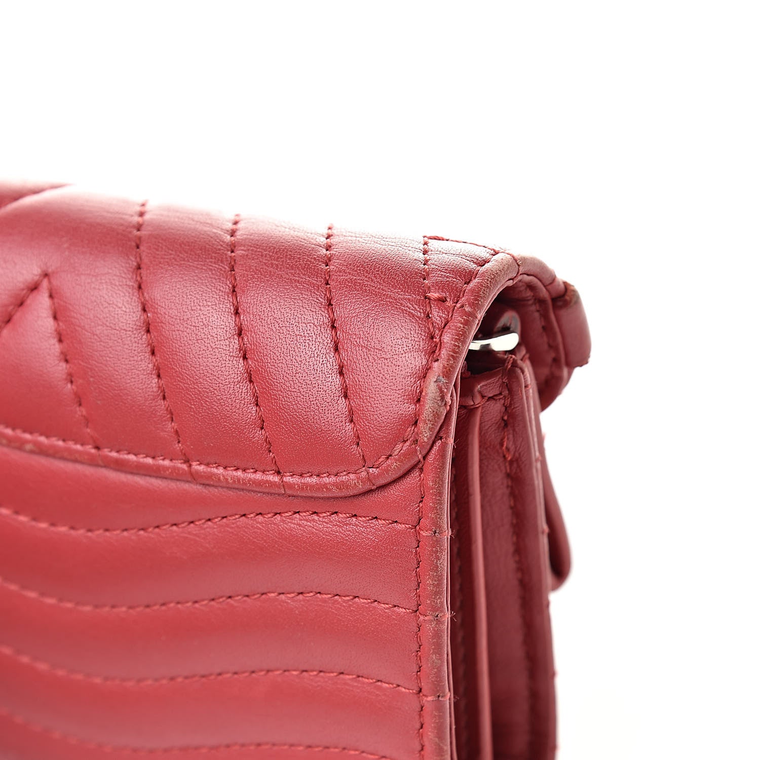 Louis Vuitton Calfskin New Wave Compact Wallet Rouge 8 of 14