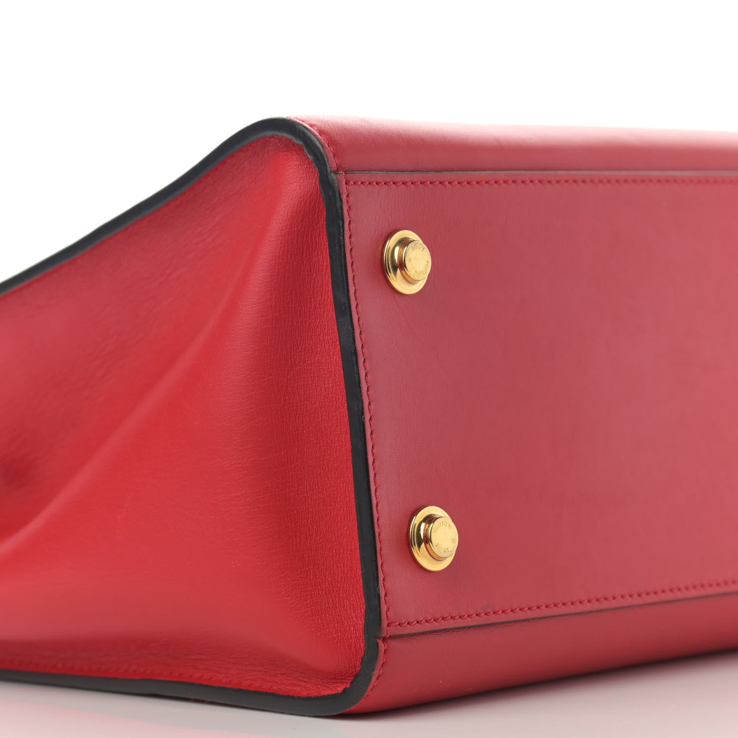 Louis Vuitton Calfskin City Steamer MM Rouge Black 9 of 15