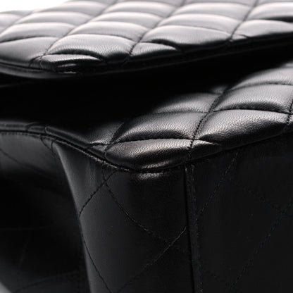 Chanel Lambskin Quilted Maxi Double Flap Black 9 of 17