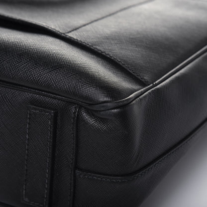 Prada Saffiano Travel Briefcase Nero Black 17 of 21