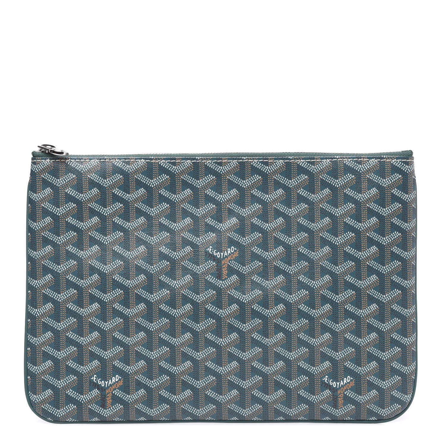 Goyard Goyardine Senat Pochette MM Green 1 of 7