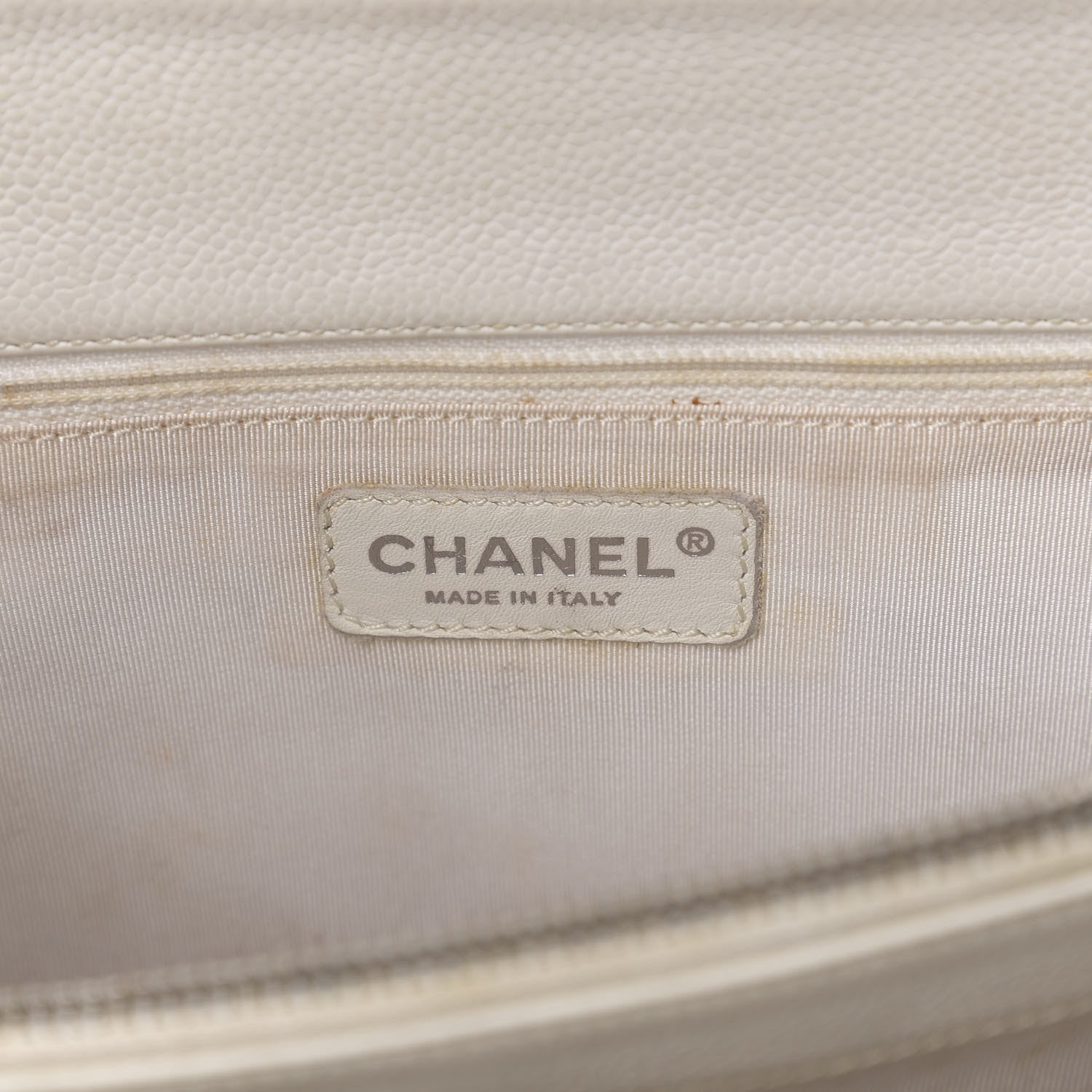 Chanel Caviar Quilted Grand Shopping Tote GST White 5 of 18