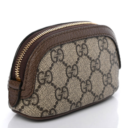 Gucci GG Supreme Monogram Web Ophidia Dome Key Pouch Beige New Acero 3 of 7