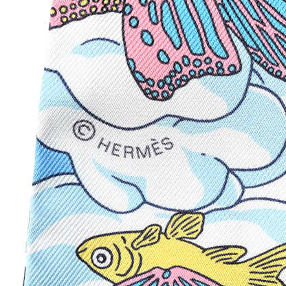 Hermes Silk Sur Mon Nuage Twilly Marine Clair Ciel 4 of 5